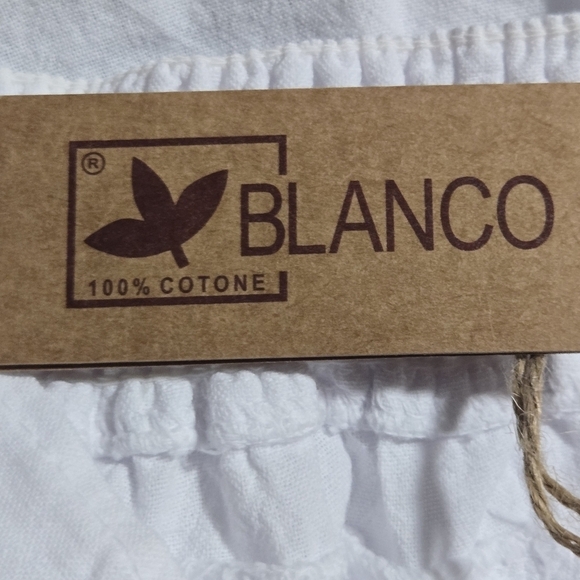 BLANCO Women's White Cotton Button-Detail Beach Swim Cover Up Shorts Size XXL - Picture 6 of 6